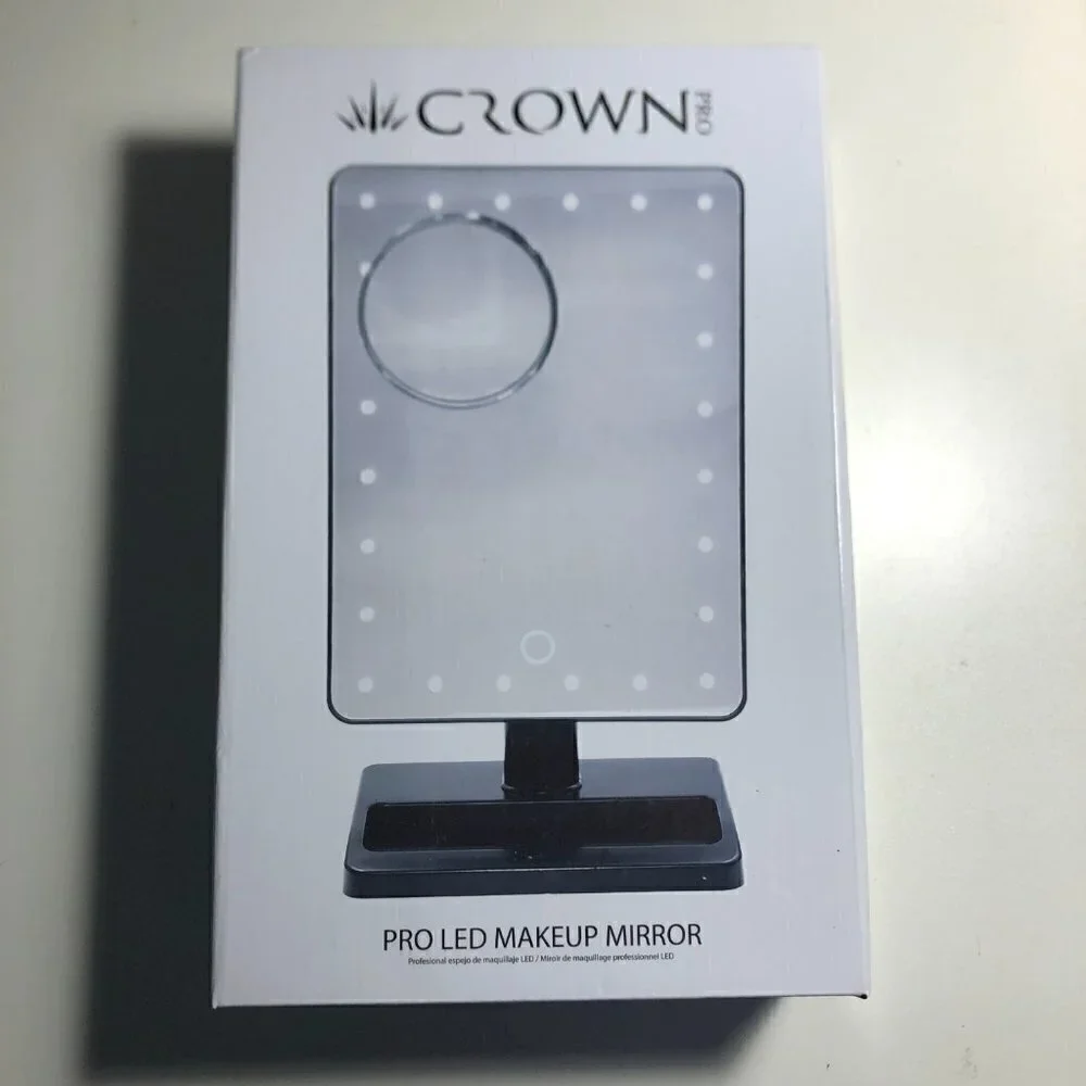 Crown Pro LED Makeup Mirror MM100 New in the Box #2499